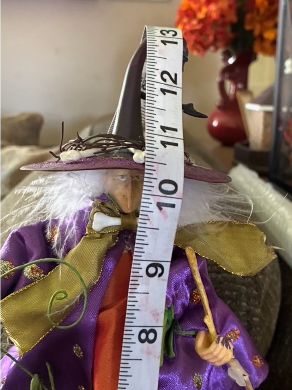Kids Purple Witch Halloween Costume Doll with Green Accents - Unbranded
